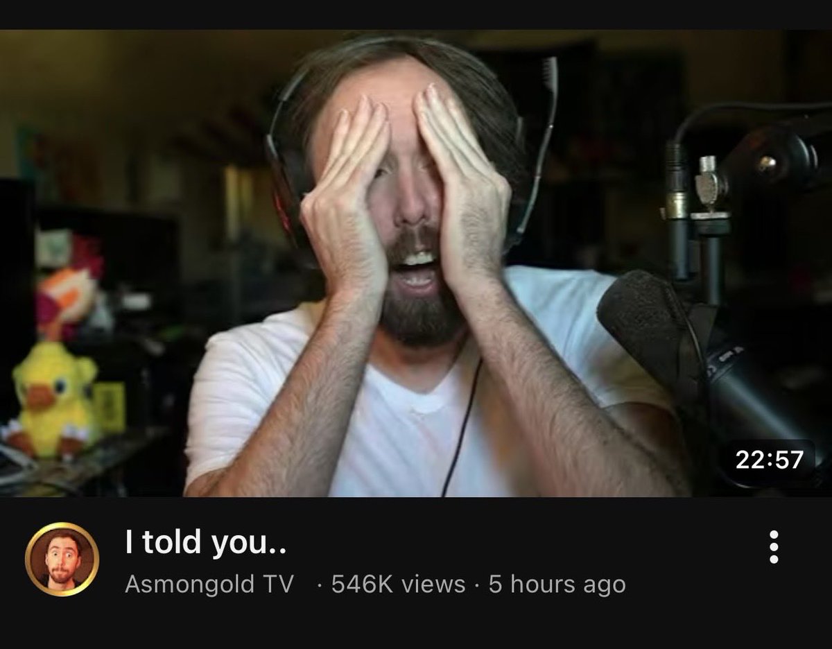 This dude has been covering the Epstein Files brilliantly, for millions. 

We’re in a New Age of Disclosure and we need channels like Asmongold to carry the torch many have dropped since 2016. 

Keep it up.