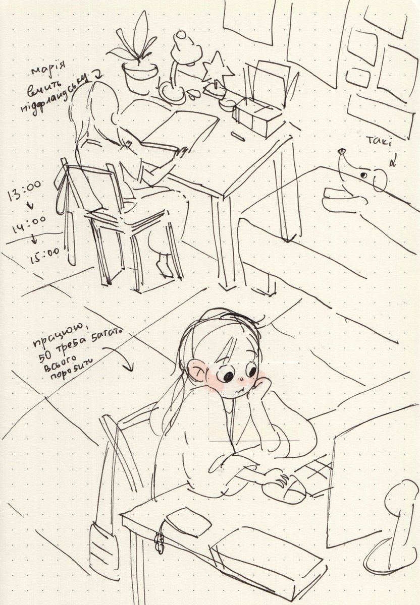 hachimi_tsu's tweet image. ну і ладно, буде значить це все для мене! от друга частина, а третьої поки нема, бо я це все малювала і більше нічого не робила
#HourlyComicDay2026 
#HourlyComicDay2026