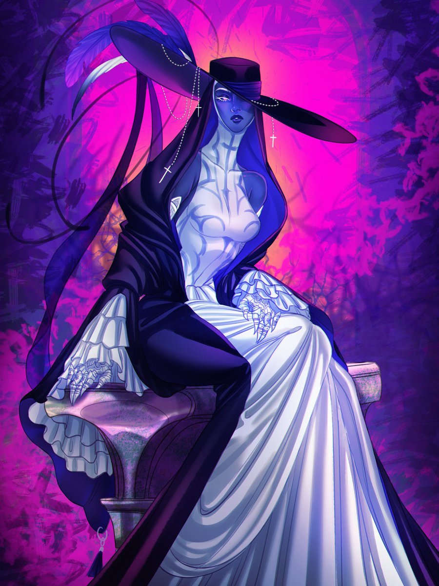 Art for my wife <a href="/ToriOliveiraArt/">Tori ❤️‍🔥</a>  💜⚡

#ttrpg #rpg #opencommission #commission #art #digitalart