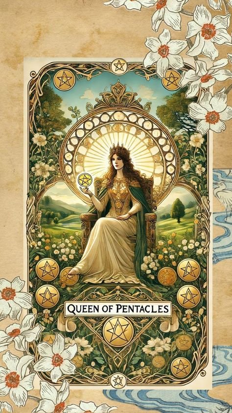 Reina de oros para que no te falta la estabilidad, abundancia y prosperidad economica en tu vida 💸🌠