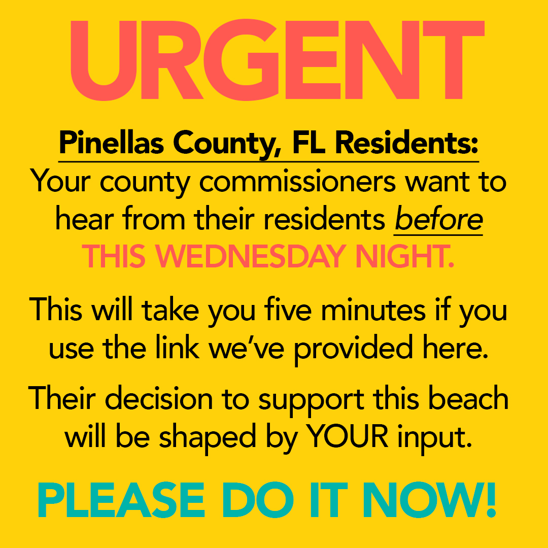 GO HERE:  tbfb.org/Letter-Writing…. If you know a Pinellas County resident who supports clothing-optional beaches, please make sure they see this.