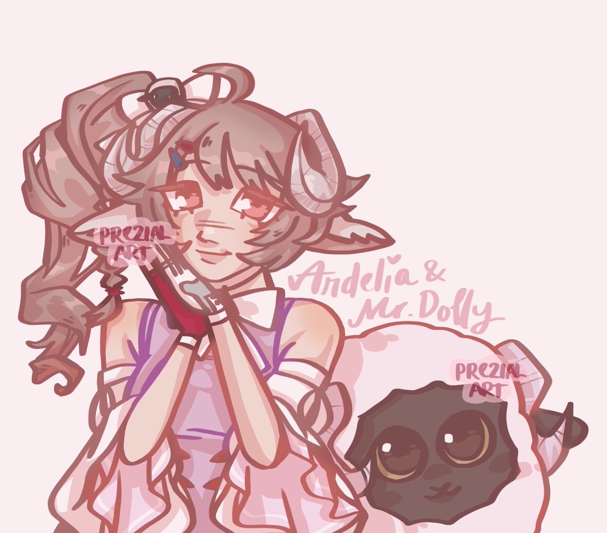 Ardelia and Mr. Dolly ❣️🎀 my fav girl since day one... #arknights #ArknightsEndfield #ArknightsFanArt #Endfield