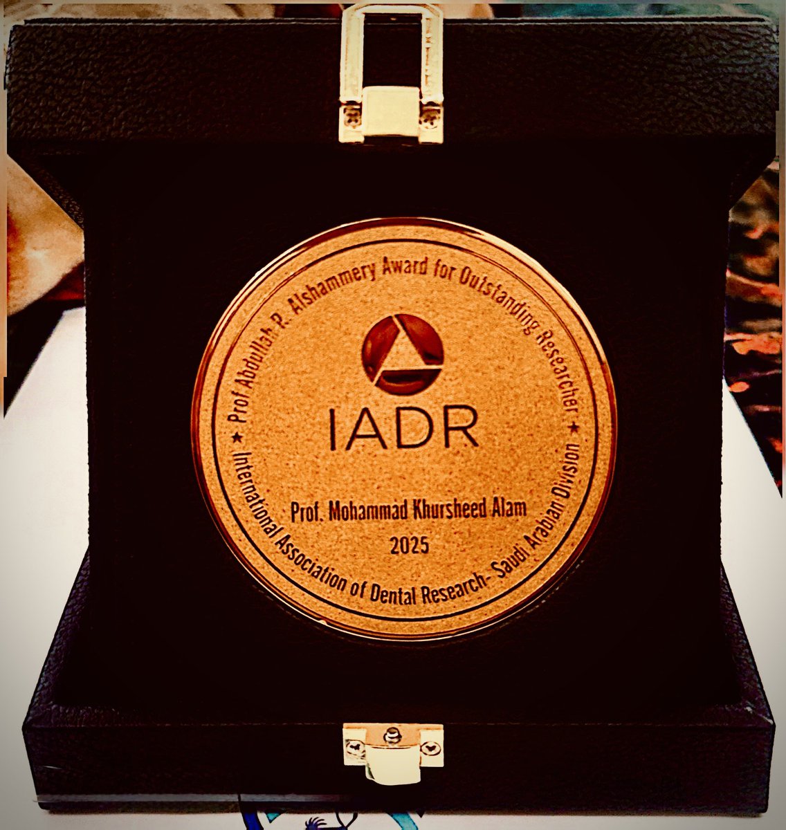 DrMohammadKhur3's tweet photo. Alhamdulillah 🦋💜
Barakallahu Feekum 🌸
Honoured with National Distinguished | Outstanding Researcher Award 🥇
Sukran Yaa Raab.
#iadrsaudi #SIDC26 #sidc #research #dentistry #awards #honored -#thankyou #KSAlife #KsaRiyadh
@DentalSaudi
@IadrSaudi https://t.co/5PVOhf2lPI