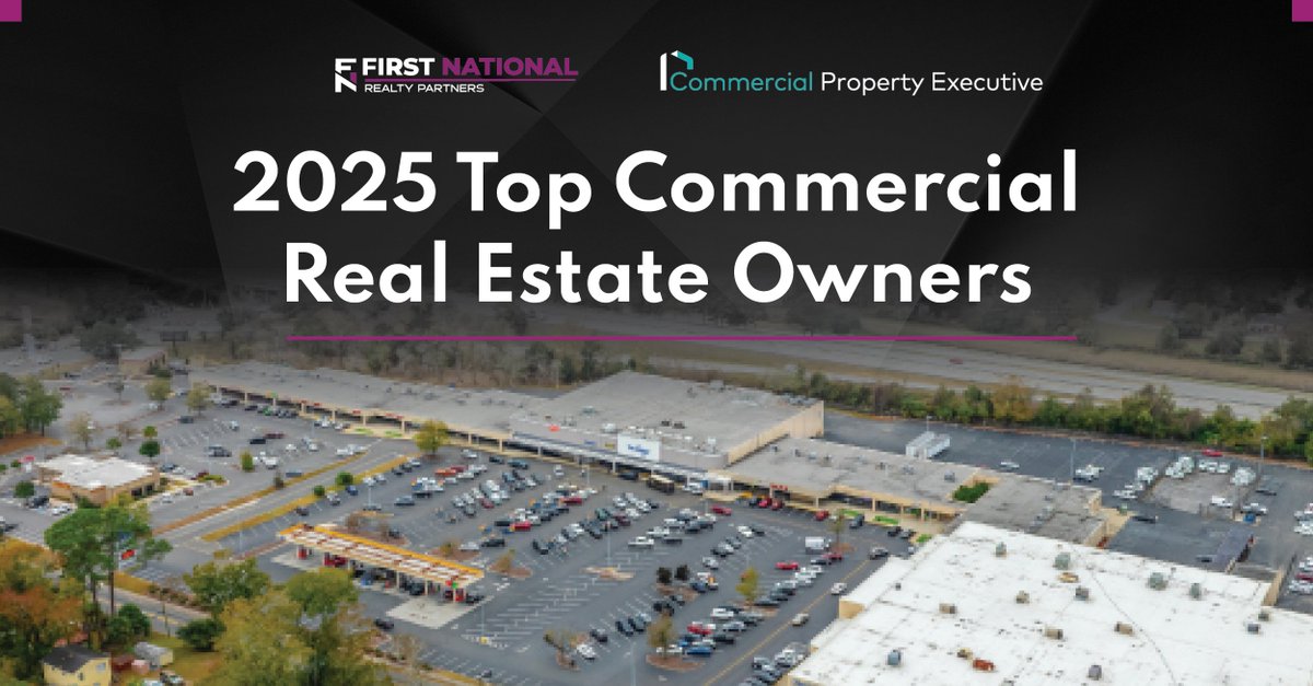 ICYMI: FNRP was named one of <a href="/CPExecutive/">Commercial Property Executive</a>'s 2025 Top Commercial Real Estate Owners. The firm was selected among 30 leading owners recognized for scale and market presence across the commercial real estate industry.

commercialsearch.com/news/top-comme…

#CRE #CPE #Owners