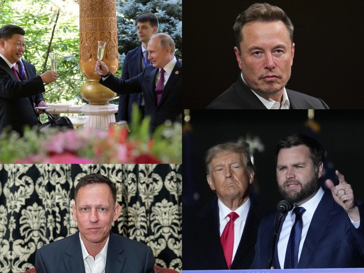 It’s easier to respect an enemy like Putin or Xi than traitors like Trump, Musk, Thiel, and Vance. 

An enemy is expected to attack you. 

These men chose to sell out their own country, allies, and democracy. 

An enemy fights you. A traitor stabs you in the back