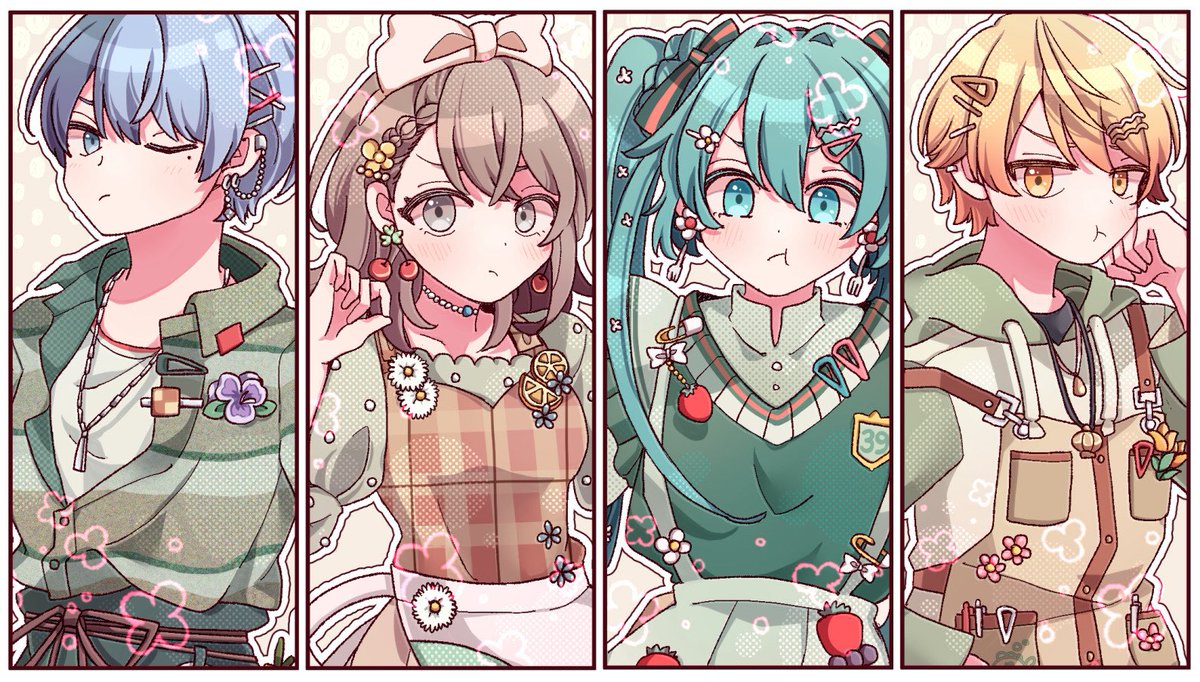 ずっとずっとBooo!が激可愛で大好きだから描いた🍰
#prsk_FA