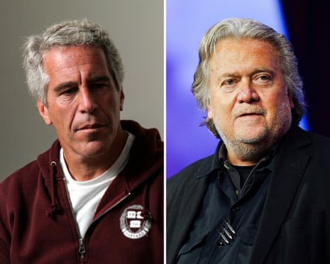 <a href="/cb_doge/">DogeDesigner</a> Steve Bannon wasn’t just "connected" to Epstein, he was trying to use him as a bank.
Files from Feb 2026 reveal Bannon pressured Epstein for funding to bolster far-right parties in Europe (Le Pen, Salvini, AfD).
While the public was told to "Drain the Swamp," Bannon was