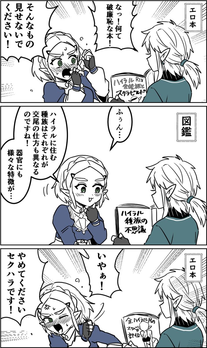 図鑑なら平気なゼルダ様 