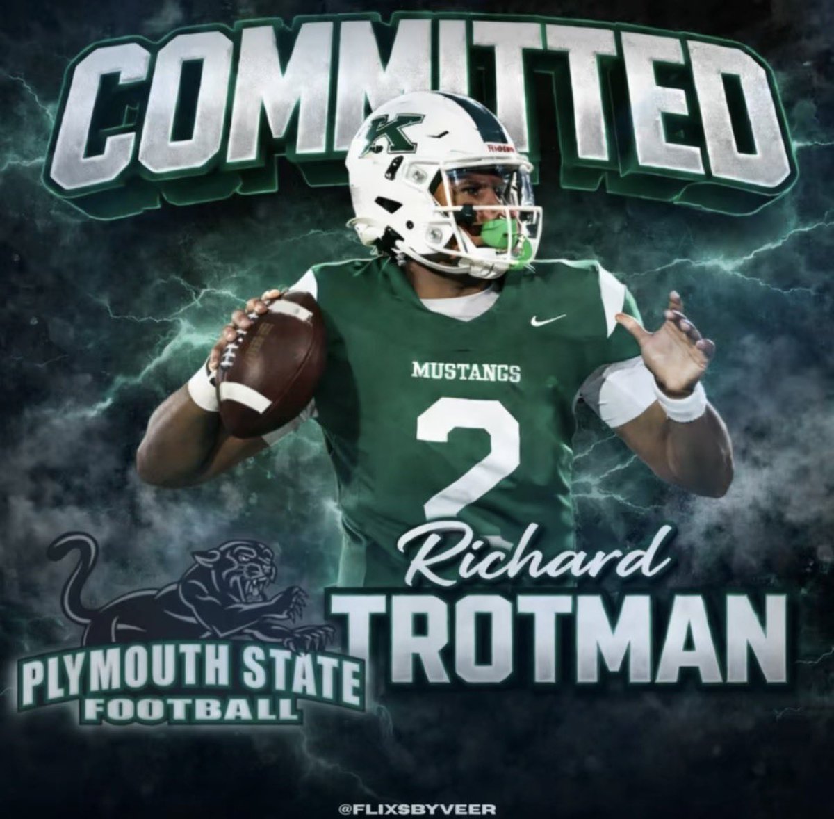 RichieTrotman's tweet photo. I am extremely blessed to announce that I will be continuing my academic and athletic career at Plymouth State University. #BleedGreen💚 

@EQBcoach
@Ambition2103
@JFKFootball
@coachgiglio1 https://t.co/RLTjH1dCa1