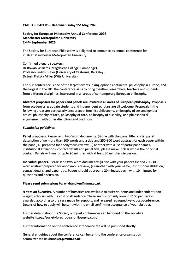 UK Simone Weil Research Network tweet media