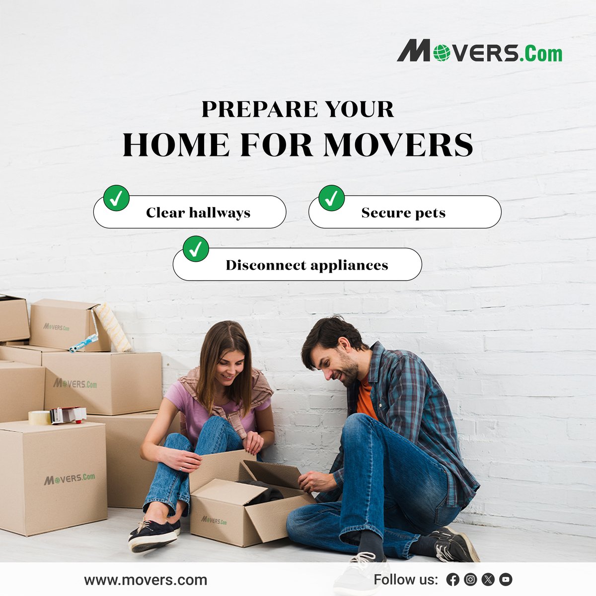 MoversCom's tweet image. 🏠 Preparing your home before moving day makes everything easier.

Find trusted movers at Movers.com.

#MovingPrep #MovingDayTips #HomePreparation #MovingChecklist #MoveSmart #WinterMoving #CompareMovers #FindMovers
