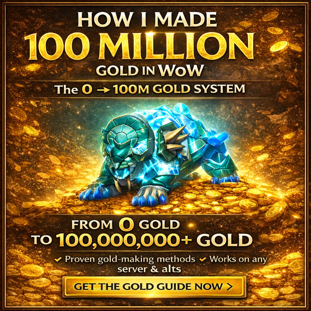 RT + Like + Follow 👌

1 winner gets my 100M Gold WoW Guide ✌️

magicuzgoldguide.com 🫶