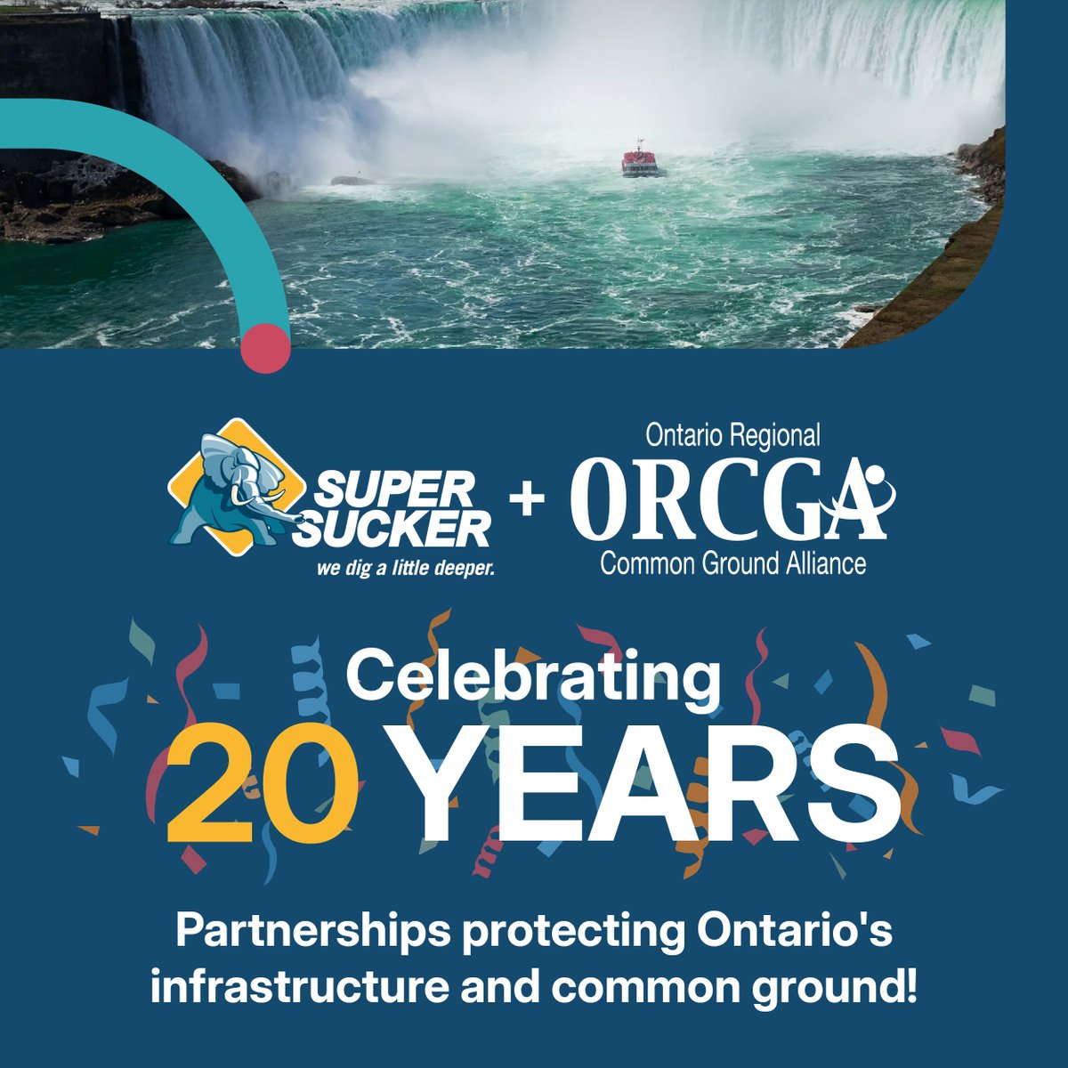 We've got lots to celebrate this year.

And lot's of work still to do!

See everyone tomorrow in Niagara.

#digsafe 
#wegotyourvac 
#wedigalittledeeper 
#besttrucksinthebusiness 
#ontarioinfrastructure 
#digintosafety 
#ORCGA
#DamagePrevention