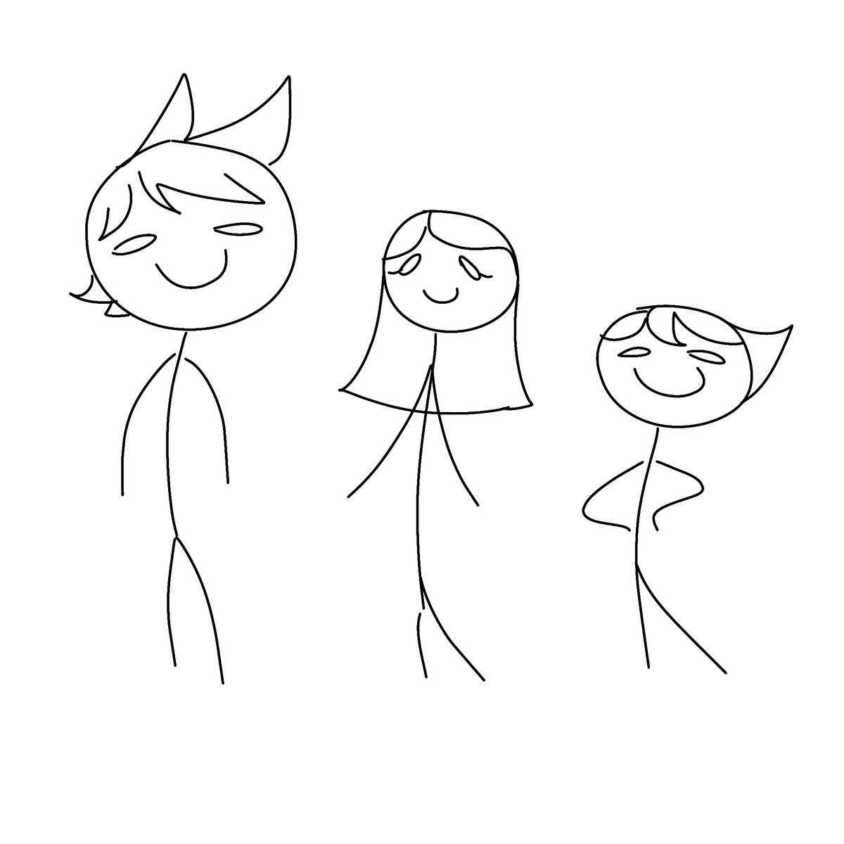 LEsquiavon's tweet photo. Remaking my old characters (they had no drawing of what they were like at the time, so it is a merely illustrative "drawn") https://t.co/n3ZxpLKZaO