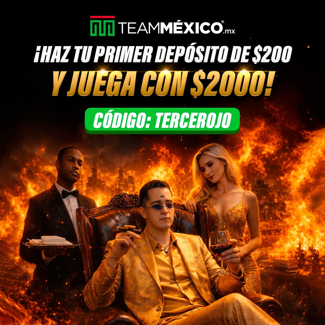 🚨 Cada semana estaré regalando 🎁
#FreeBets de $200 – $300 – $500 🤑

¿No tienes cuenta en 
<a href="/teammexicomx/">TeamMéxico.mx</a>? 🙎🏻‍♂️

La haces en 3 minutos.👇

SI DEPOSITAS $200 🤝🏻
TE REGALO $2,000 🎁
(𝘚𝘰𝘭𝘰 𝘯𝘶𝘦𝘷𝘰𝘴 𝘶𝘴𝘶𝘢𝘳𝘪𝘰𝘴)

📲 bit.ly/TERCER_OJO
Código: 𝗧𝗘𝗥𝗖𝗘𝗥𝗢𝗝𝗢 👁️
