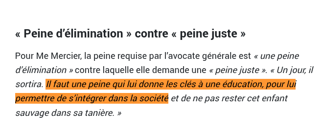 duralexsl's tweet photo. 🔴⚖️ Reims (51) - Il fait tomber, asseoir à ses pieds et égorge une joggeuse.

Un Afghan condamné aujourd'hui pour tentative de meurtre. Il a manqué la carotide d'un ou deux centimètres.

Il a souri quand l'interprète lui a annoncé qu'il était déclaré coupable.

Il n'a livré aucun mobile pour son geste.

Arrivé en France en 2019 sous le statut de demandeur d’asile, il affirme avoir recherché la sécurité.

Peine : 22 ans de réclusion, sûreté des 2/3.

Peine encourue : 30 ans de réclusion.
Le maximum avait été requis.

Arguments de l'avocate de l'auteur ⬇️