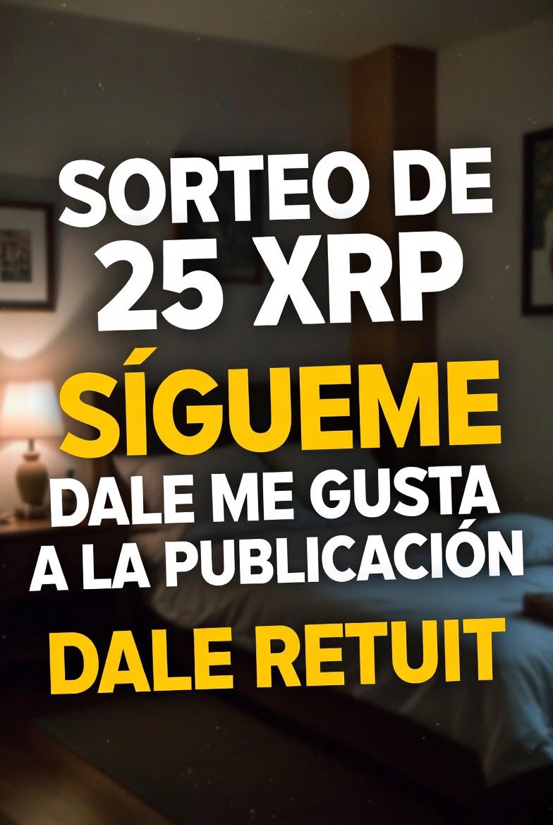 DankoOdieGoku's tweet image. Si llego a 1200 seguidores antes del dia 28 de febrero, sortearé 25 XRP entre las personas que:

🤝 ME SIGAN
❤️DEN LIKE A ÉSTA PUBLICACIÓN
🔄RETUITEN ÉSTA PUBLICACIÓN

Y si además te registras en #BitMart tiene más posibilidades de ganar.

bitmart.com/es-ES/invite/c…