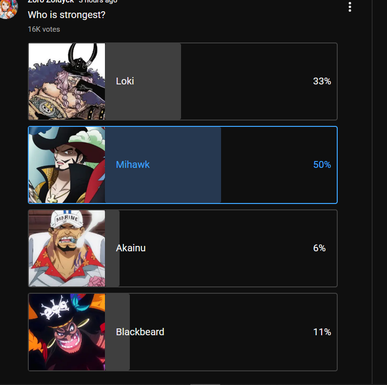 Shadow00_12's tweet photo. finally people putting some respect on mihawk https://t.co/PpkmR0sv5V