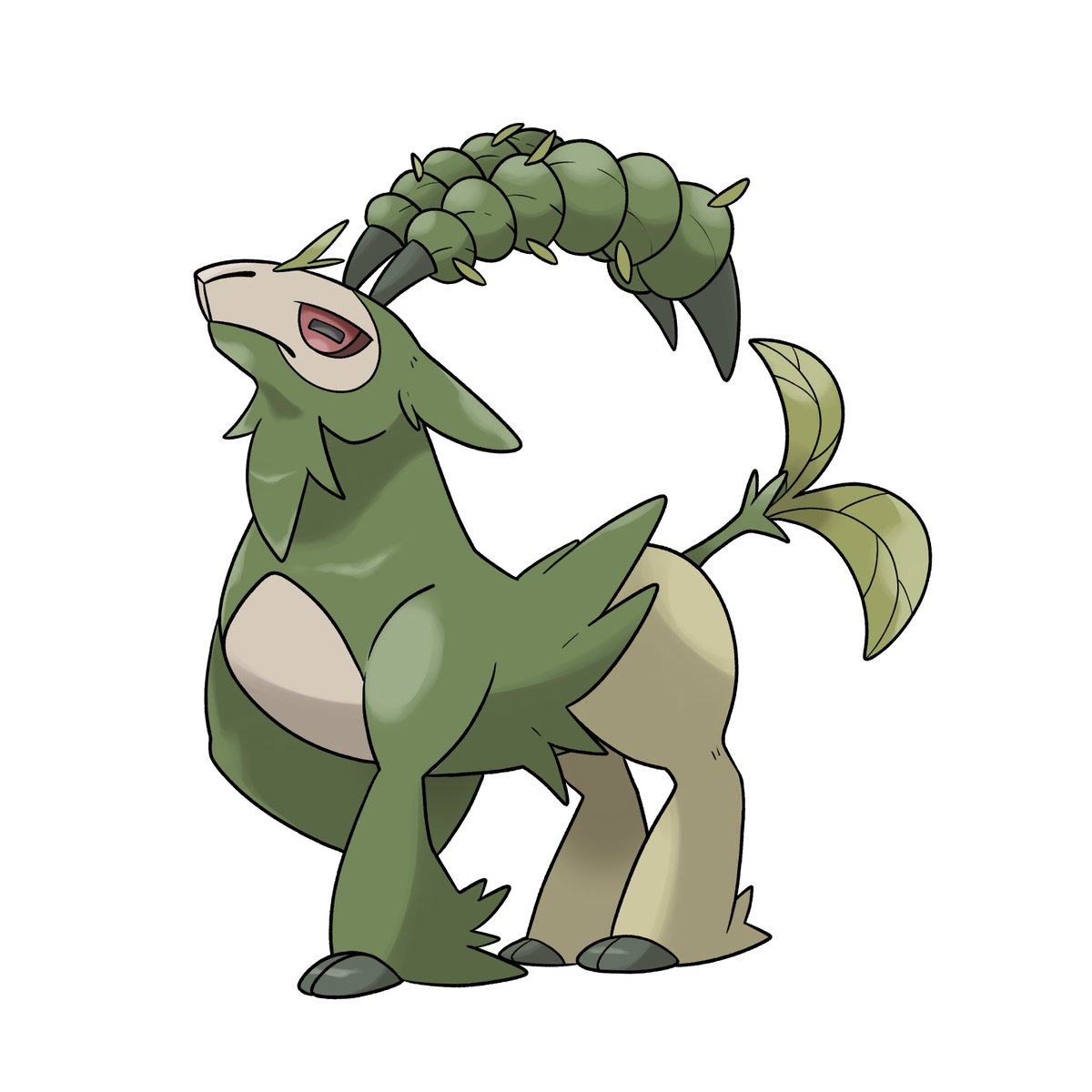 thehelionregion's tweet image. Exposing regional Capridle with a leaf stone fully evolves it into regional Sparkricorn in the #helionregion. Designed by instagram.com/j.leonart @GreemaRegion 

#017-Sparkricorn(Grass/Ground)
Species: Capricorn Pokémon
Ability: Sap Sipper/Reckless
Hidden Ability: Rock Head
Name