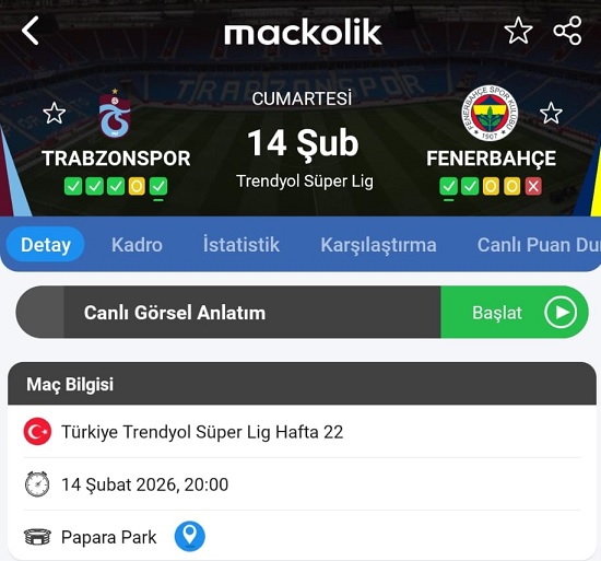futbolarena's tweet photo. 💥 Trabzonspor ligde iç sahada 11 maçtır yenilmiyor. 
💥 Fenerbahçe ligde 22 maçtır yenilmiyor. 

14 Şubat'ta neler olur? https://t.co/n7lttzPLA9