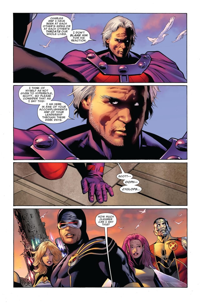 moxie329's tweet image. Magneto bows down to Cyclops

Uncanny X-Men Vol. 1 #516