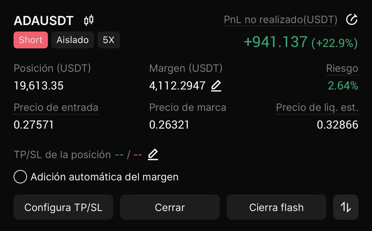 criptonorberbtc's tweet photo. Como cae ADA! Ahí cerré la AA07 con casi 23% de ganancias, está duro poco, vamos por más ��� https://t.co/nAO5SM2TXD