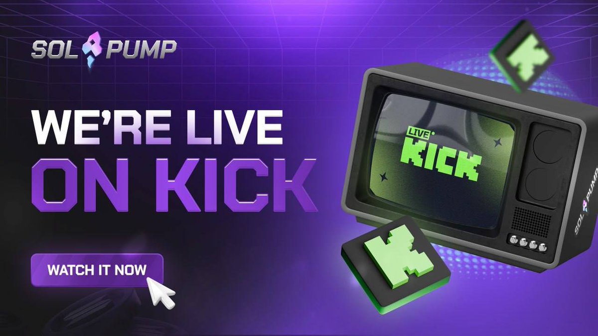 🔴LIVE ON SOLPUMP'S KICK 🔴

Doing SOL giveaways for actives, and tipping LIVE 💸

Link is below, Like &amp; Retweet