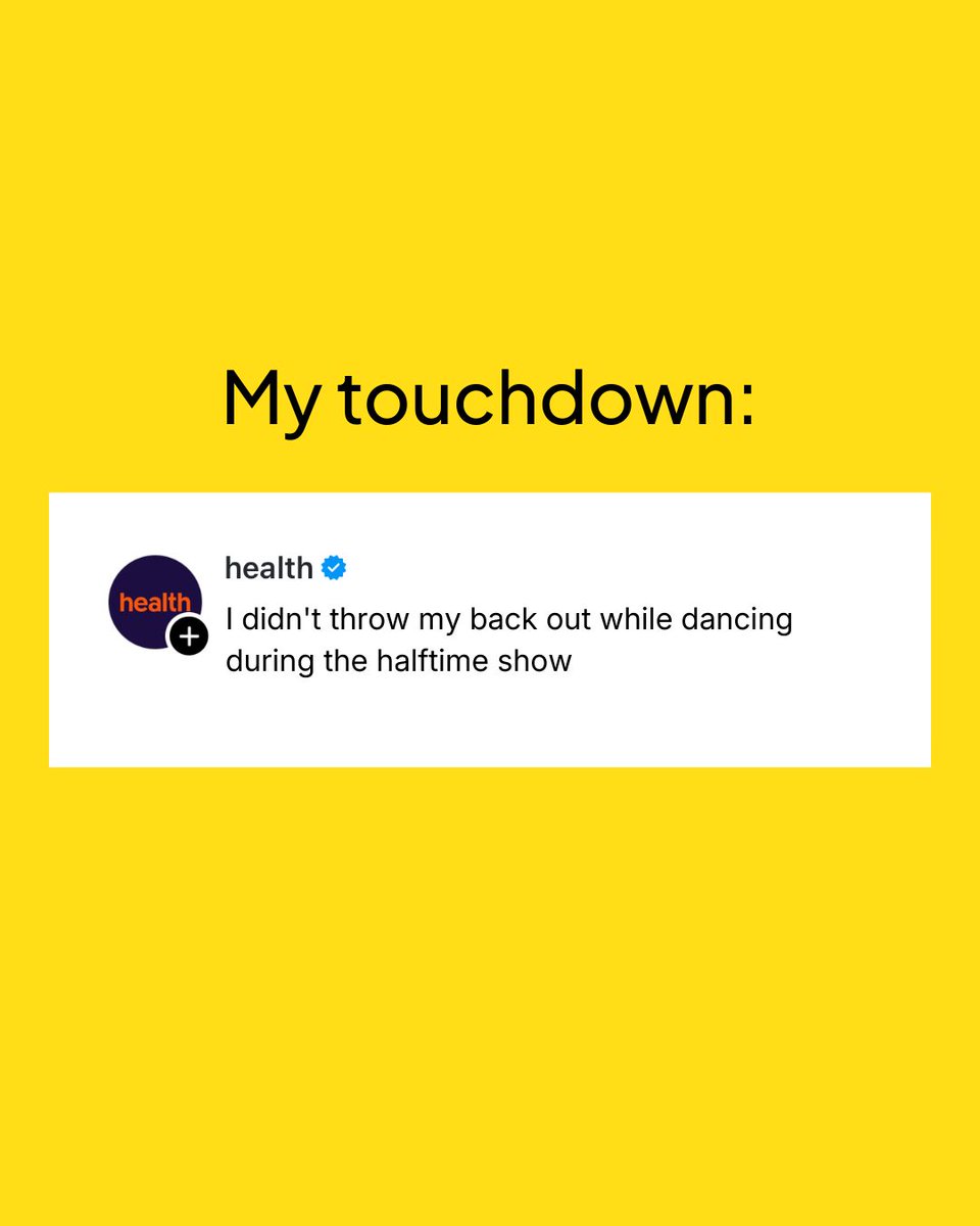 health_com_'s tweet image. Small wins are big wins. 

#touchdown