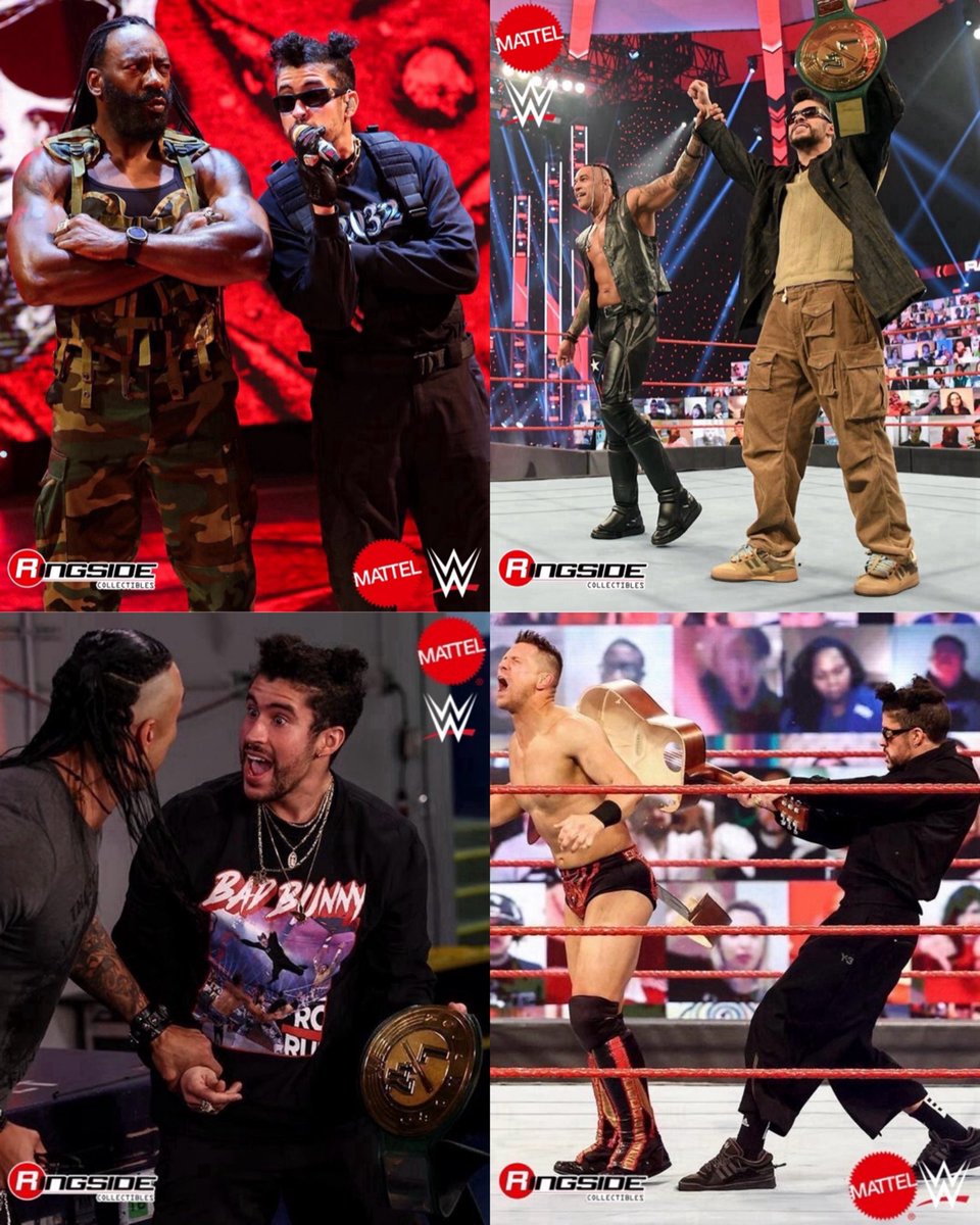 RingsideC's tweet photo. Bad Bunny’s historic #SuperBowl halftime show got us thinking…is it time for a #BadBunny @Mattel @WWE Figure? 👀

#RingsideCollectibles #WrestlingFigures #WWEFigures @sanbenito https://t.co/mHTUYEUwze