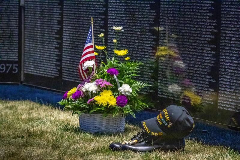 PottCountyIA's tweet photo. Make time to see @VVMF’s 3/4 scale replica of the Vietnam Veterans Memorial when it comes to Pottawattamie County! The traveling exhibit bears the names of the 58,281 U.S. service members who made the ultimate sacrifice. The exhibit will be open 24 hours a day May 22-25. https://t.co/jja83oUpFj