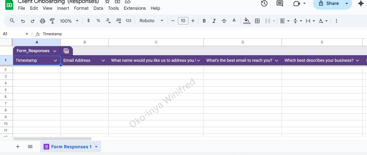 OkoinyaWinifred's tweet photo. Week one project completed ✅

Created:
• A Google Form for client onboarding with full process documentation
• A separate Google Slides presentation on how I support clients as a VA

Submitted before deadline + good review 
Growth feels good. 
@remotetech__  
@nonoo_techie 🙏 https://t.co/Rf0JSh5avz