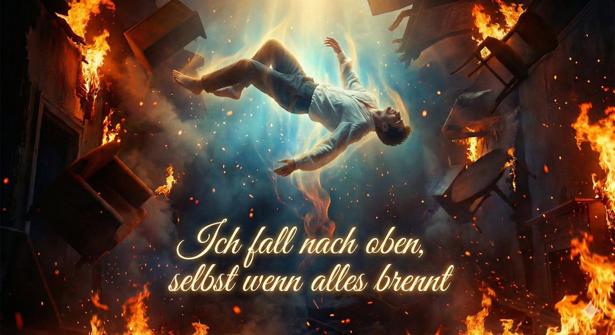 „Ich fall nach oben, selbst wenn alles brennt.“ - Eine Zeile aus dem Song: Fall nach oben (Release: 20.02.26)