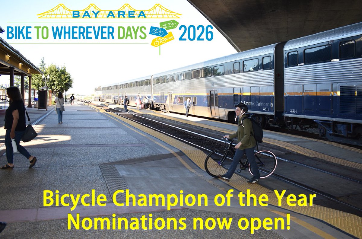 Bicycle Champion of the Year Nominations are open!

🚲We want to hear about someone who’s an incredible cyclist, educator, advocate of cycling, dedicated to promoting cycling as a mode of transportation. 
🏅Nominate them for Bicycle Champion of the Year: bit.ly/BCOY2026
