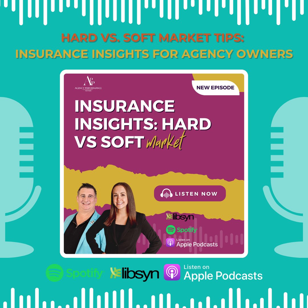 Appsinsurance's tweet image. 🎙️ Knowledge Drop!

Hard vs. Soft Market Tips: Insurance Insights for Agency Owners

Discover key strategies to navigate the shift from a hard to soft insurance market and keep your agency thriving! 🚀

#AgencyPerformancePartners #InsuranceAgency #InsuranceInsights