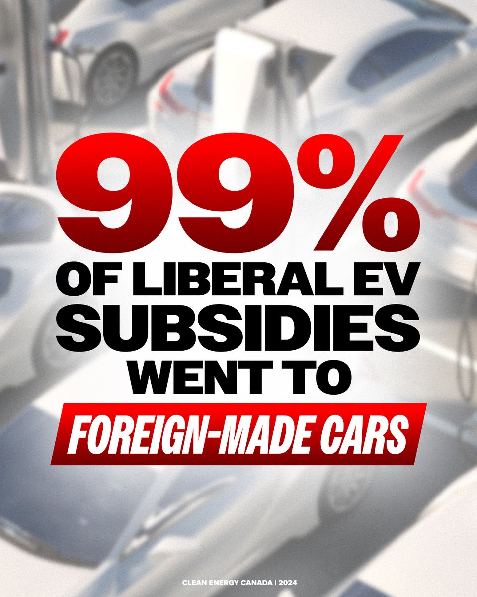 The Liberal auto strategy: subsidize foreign-made electric vehicles with your Canadian tax dollars.

Here's a better idea: let's take the sales tax off 🇨🇦 made cars to back 🇨🇦 auto jobs: conservative.ca/cpc/protect-au…