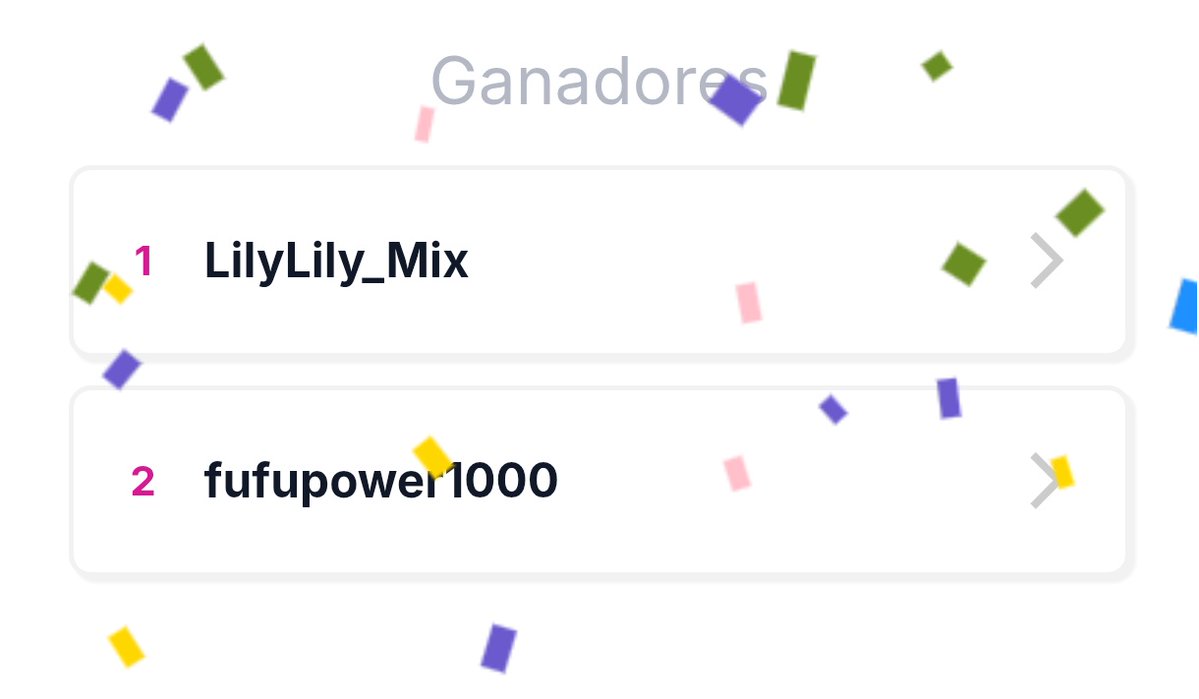 Los ganadores son:
<a href="/LilyLily_Mix/">🌻LilyLily Mix🍉</a> 
<a href="/fufupower1000/">Yu FuFu tambien puede ser funable y borro zzz</a> 

Por favor mandenle mensaje a <a href="/Twiiskie/">Twiskie</a>, que gracias a él se pudo realizar este sorteo, muchas felicidades ^^