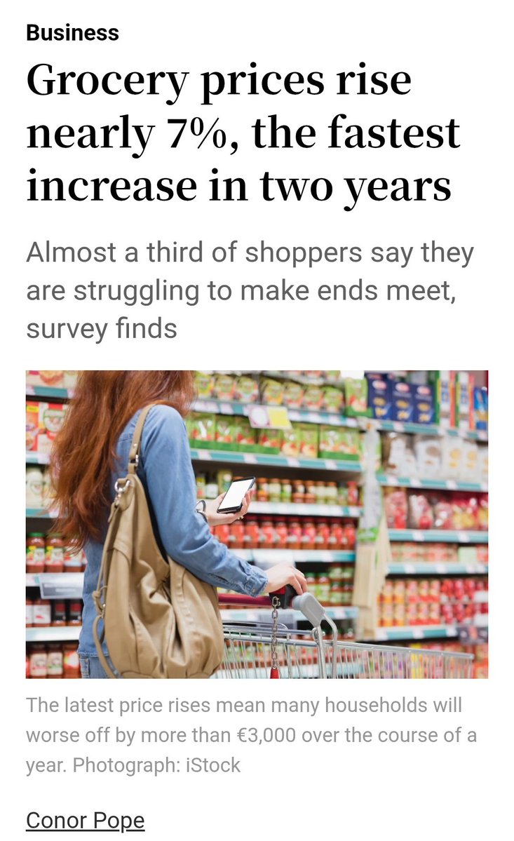 Do Nothin Government 

May 2023, <a href="/nealerichmond/">Neale Richmond</a> gave 
Supermarkets a six-week ultimatum to bring down the cost of a basket of groceries. 

February 2026

Grocery prices rise nearly 7%, the fastest increase in two years

#FFG #CostofLivingCrisis #CostofFoodCrisis