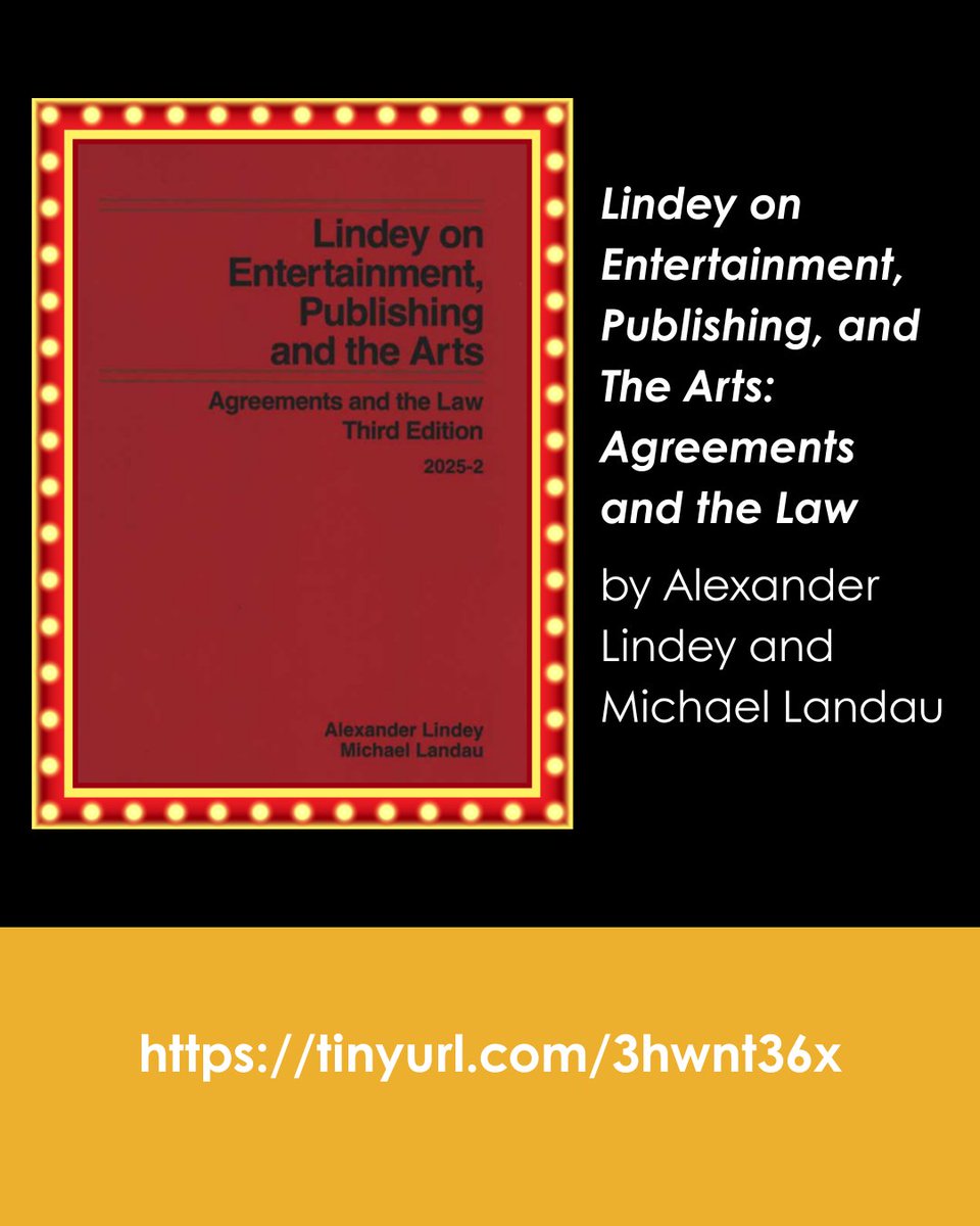 📽️ Film awards season is upon us, so check out these entertainment law books.

📚 Get these books at LA Law Library’s Main downtown branch, and stay for classes, one-on-one legal assistance, and reference assistance with this or any other legal issue lalawlibrary.org.