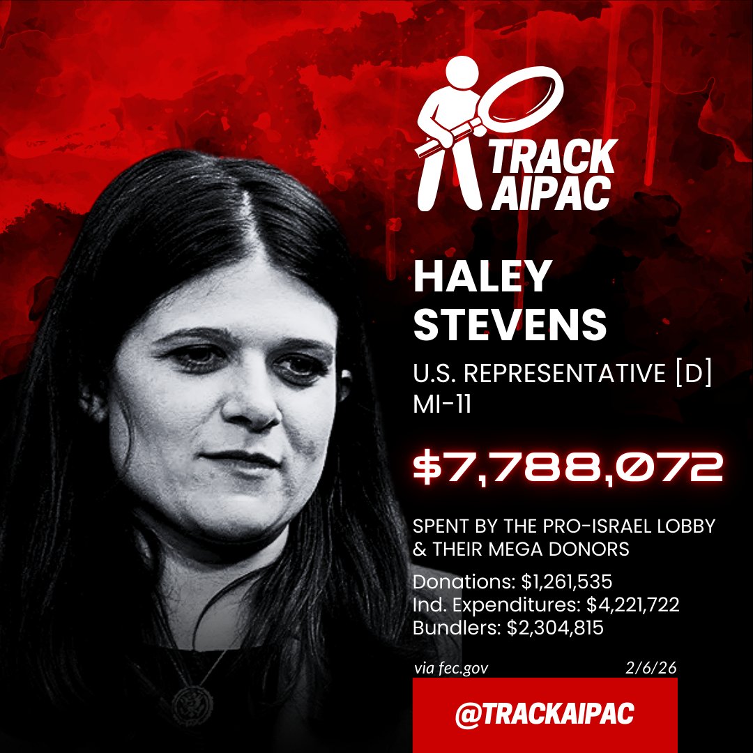 TrackAIPAC's tweet photo. @HaleyforMI NO MORE GENOCIDE ENABLERS. Support @AbdulElSayed in Michigan to help him beat AIPAC! 
https://t.co/2OJCqYFume https://t.co/FTdQ8rX81m