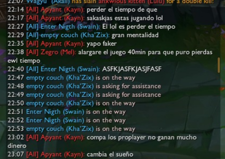 1KureLoL's tweet image. + che y porque crees que el server de LAS es un meme y el nivel es bajo, mentalidad o manos?

- yo: ambas xD

les pedis q se dejen ganar para no perder tiempo y tiran cualquier cosa, mamita querida