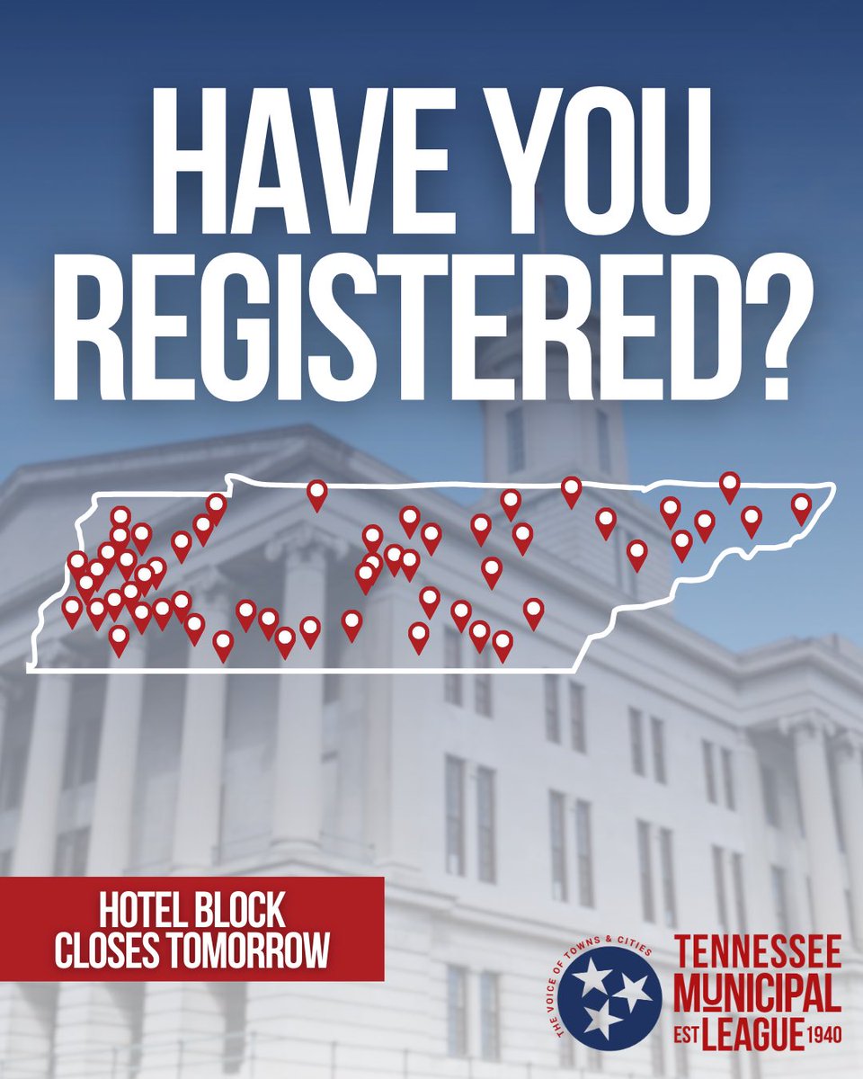 🚨 Have You Registered?

The Legislative Conference is shaping up to be a truly statewide gathering, with registrations coming in from across Tennessee. Secure your spot today and remember that the hotel room block closes tomorrow.