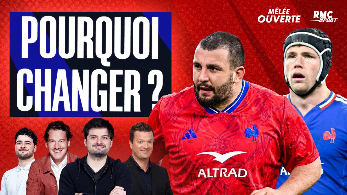 TamerlanXIV's tweet photo. L’épisode 2 de Mêlée Ouverte, la nouvelle émission rugby @RMCsport, est dispo : https://t.co/W2C0WwygV9 👈 

🏉 France / PdG : Faut-il changer une équipe qui gagne ?

🇫🇷 Tierlist n•9 du XV de France

🎰 Quizz et compo à trous

Avec @julien_landry, @pierrethev et @Beytoutc 🎙️ https://t.co/lfGd3plpjJ