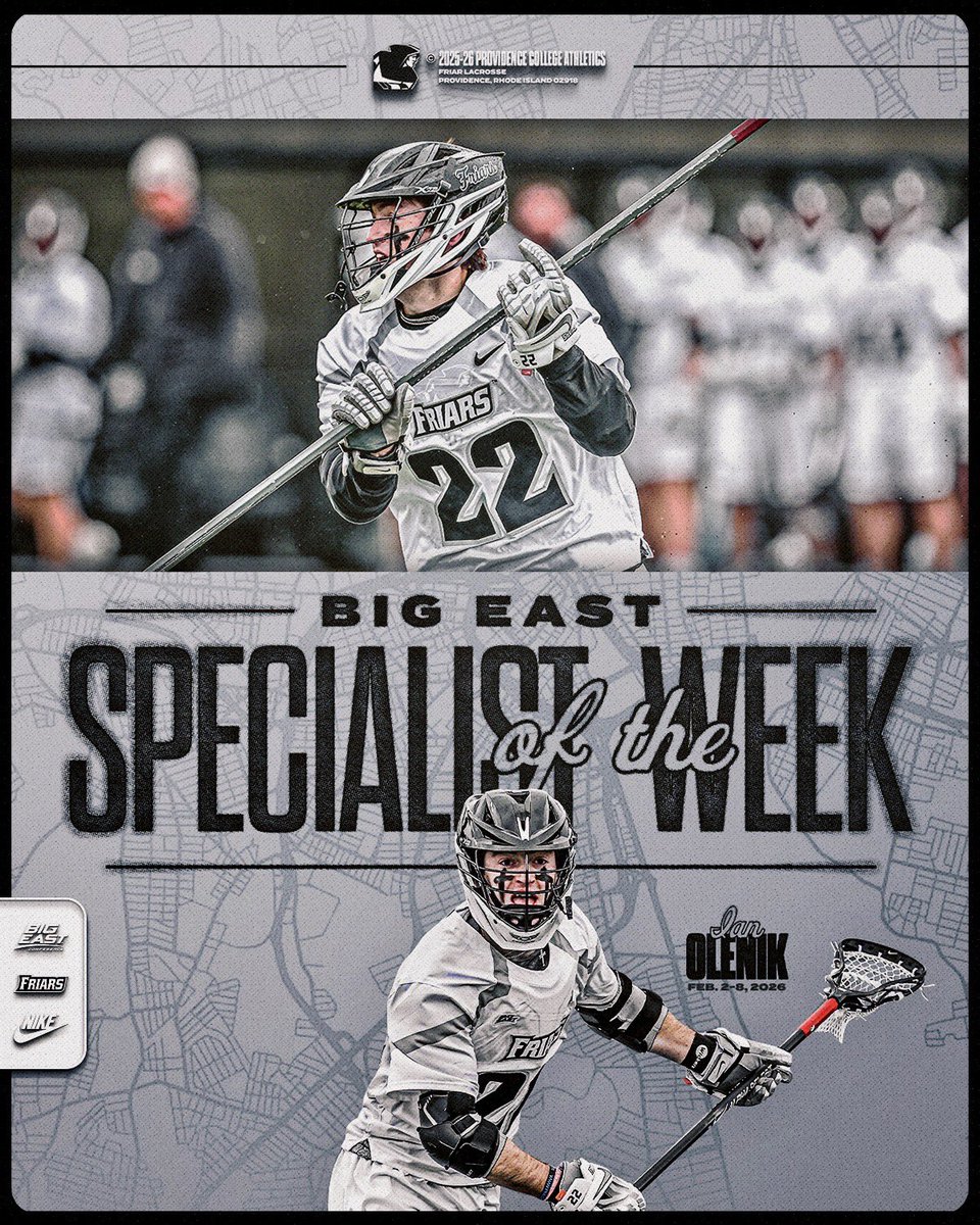Congrats to Rhett Chambers on being named BIG EAST Offensive Player of the Week‼️

Congrats to Ian Olenik on being named BIG EAST Specialist of the Week!! 💪 
#gofriars