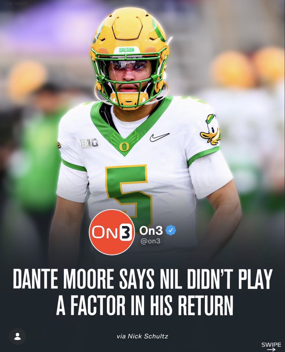 My 3 major FACTS, beside NIL, on why Donte Moore decided to stay, and also the same reason why Dylan Raiola decided to sit behind Moore and not go to other schools who offered up to 8 figure NIL deals,  #1 DEVELOPMENT, the resume since Dan has arrived in Eugene with developing