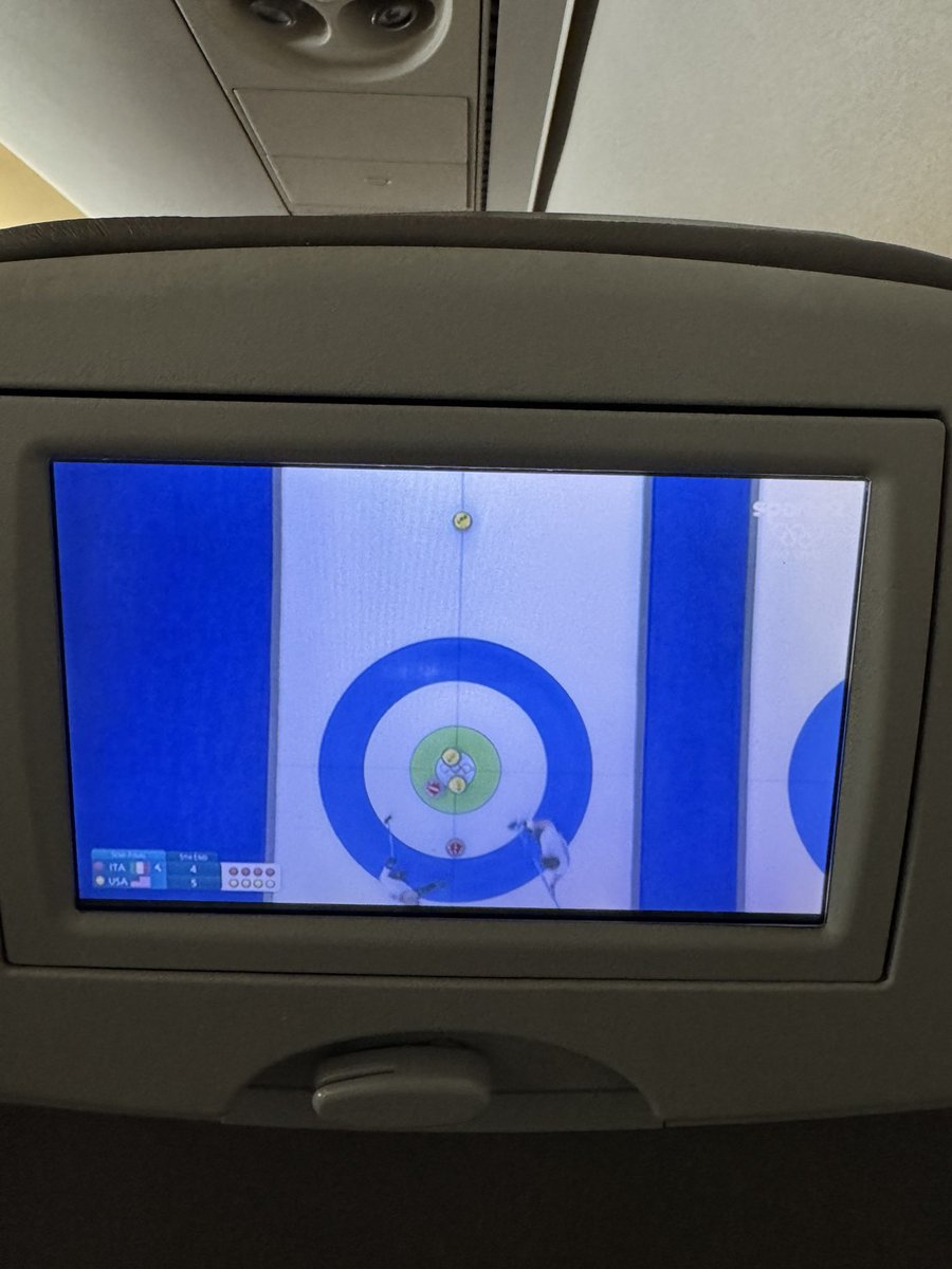 Vim no avião assistindo meu esporte favorito das Olimpíadas de Inverno