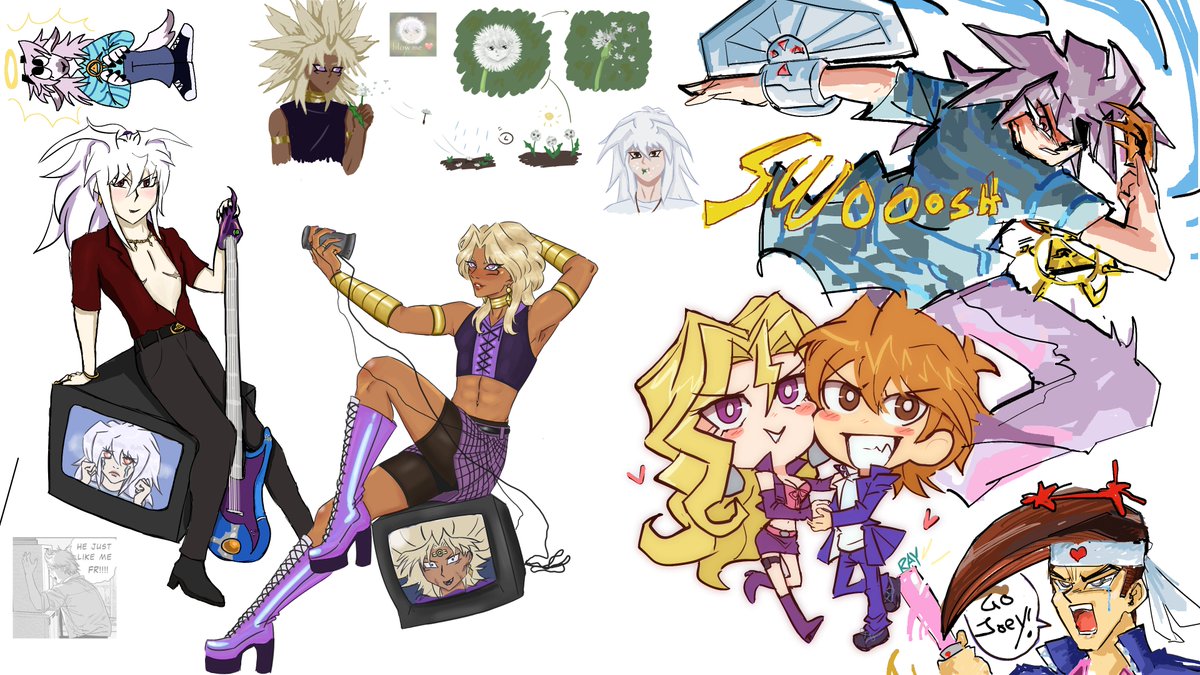 Artists from Domino after Hours once again completed four pages on magma 🫶 you can find full credits in alt! If you're an artist, consider joining us to paint and doodle yu-gi-oh all together 👀