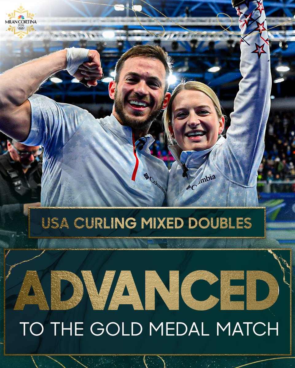 WHAT A WIN FOR TEAM USA CURLING. 🥌🇺🇸

KOREY AND CORY ARE PLAYING FOR A GOLD MEDAL.