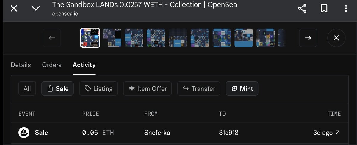 NFT_Emperor1's tweet photo. Buy low and sell high.
#Sandbox
#NFT
#METAVERSE
#VirtualRealityEstate https://t.co/2EKrOmiu5N