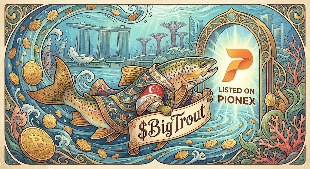 BigTrout300's tweet image. All for you guys. 💕

$BigTrout will be listed on @pionex for SPOT trading in 2 days. 

The Trout is headed to Singapore!