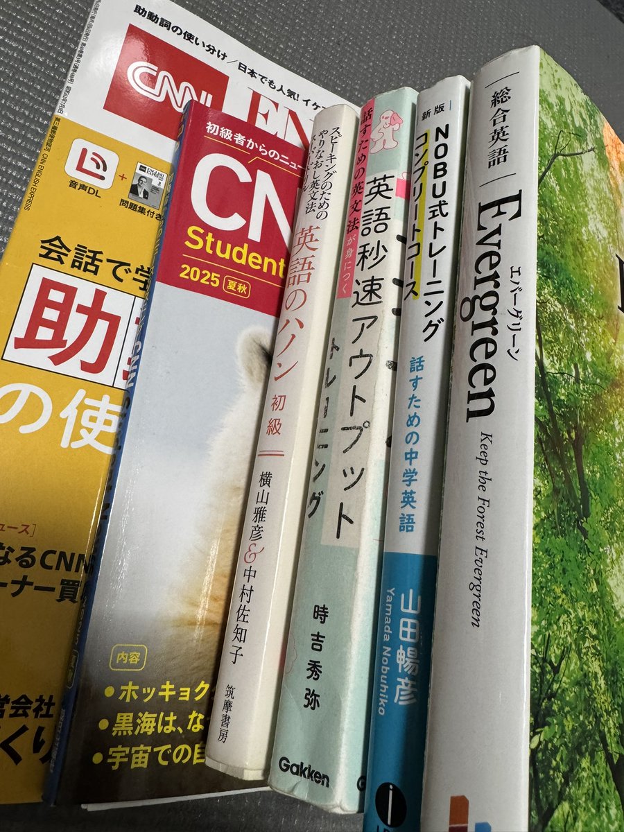 今日の朝活。

朝トイレに行こうとベッドから出たら目覚ましがわりのTVが起動し、そのまま起床。

本日も
CNNEnglish Express音読
Evergreen
NOBU式トレーニング
英語秒速アウトプット
ハノン初級編
などやっていきます。

種目減らして音読時間増やしたいなぁと思う今日この頃…